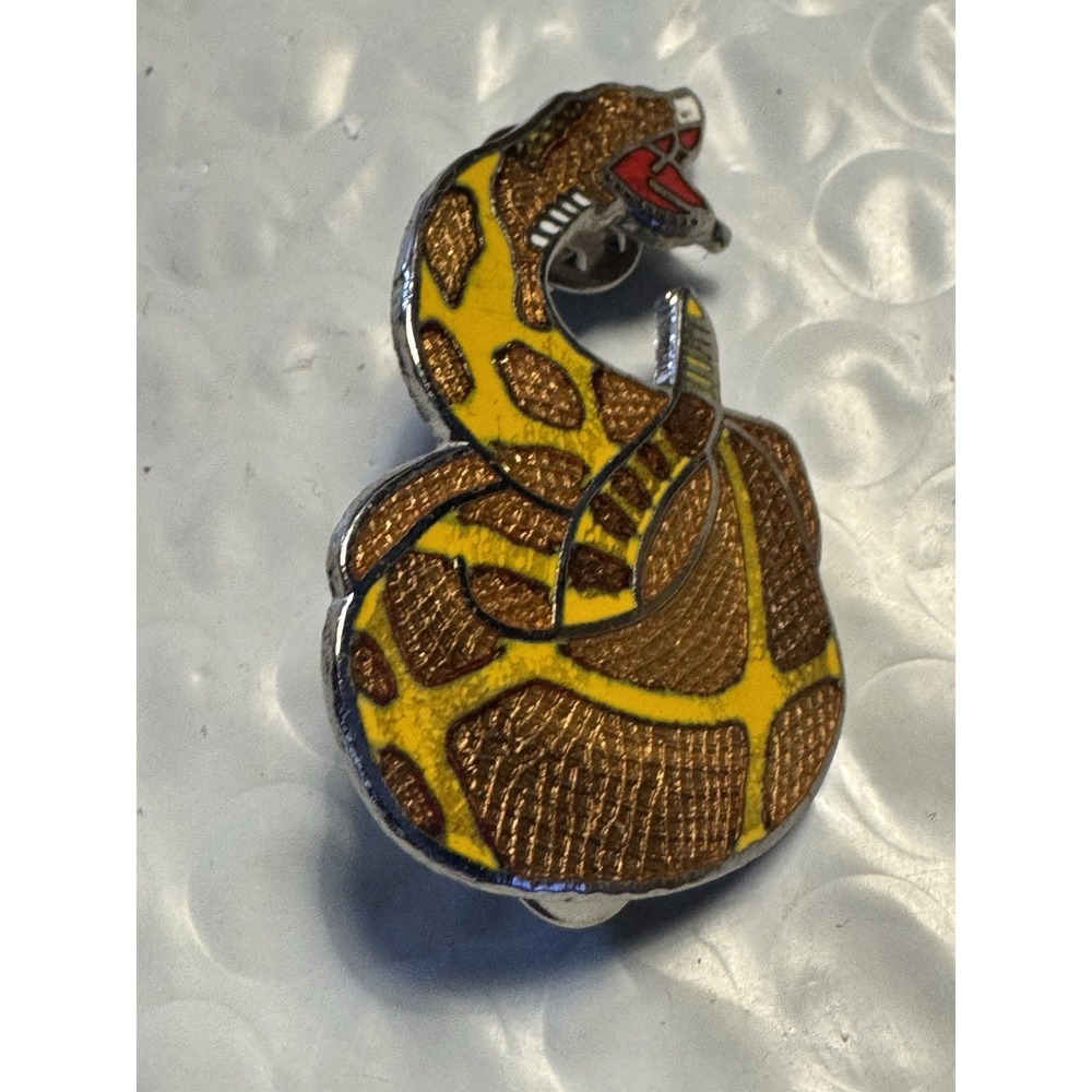 Vintage Rattle Snake Reptile Hat Coat Vest Pin  Collectible Biker Gang Gift Idea